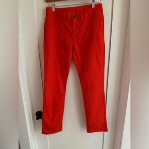CAbi #6046 Utility Trouser Vibrant Red Orange Cargo Pants
